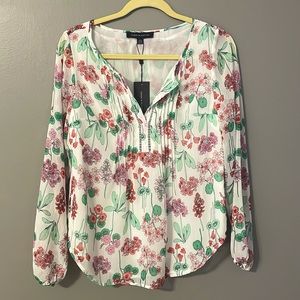 🆕 NWT Tommy Hilfiger - Women’s “Martha’s Vineyard” Floral Blouse - XS
